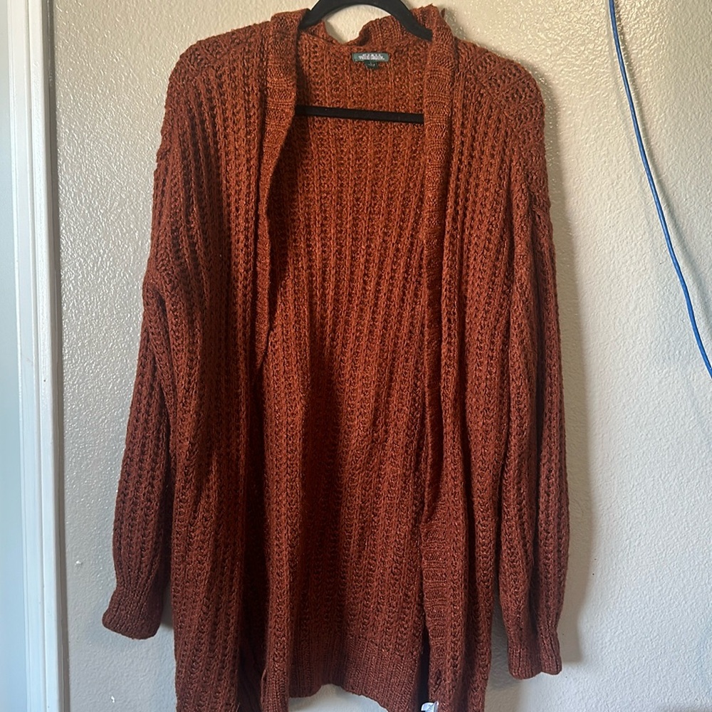Burnt orange cardigan